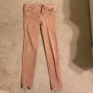pink american eagle jeggings